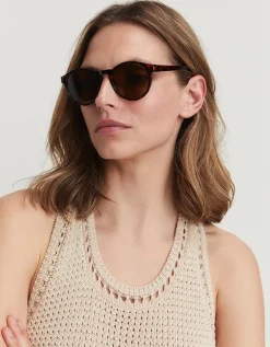 A.KJÆRBEDE Marvin Tortoiseshell Round Sunglasses