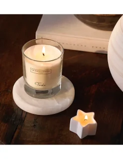 Alabaster Candle Plate – Medium