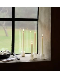 Alabaster Cube Candle Holders – Set of 4