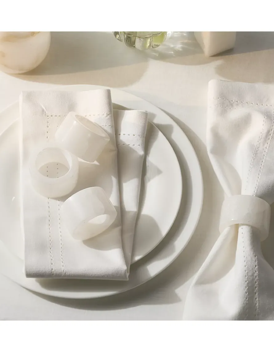 Alabaster Napkin Rings – Set of 4