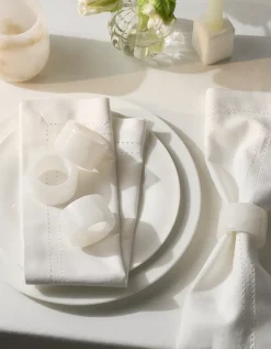 Alabaster Napkin Rings – Set of 4
