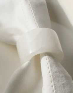 Alabaster Napkin Rings – Set of 4