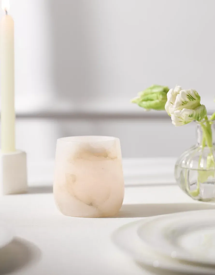 Alabaster Tealight Holder