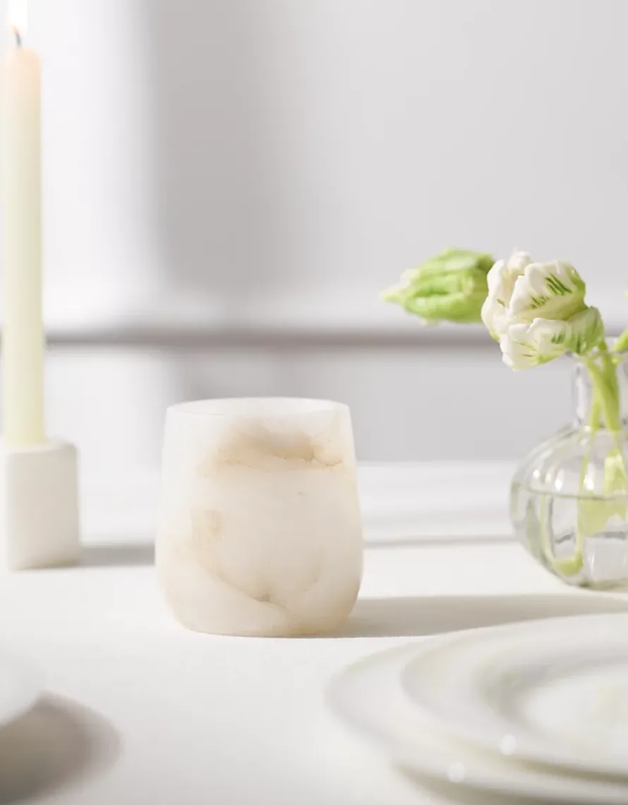 Alabaster Tealight Holder