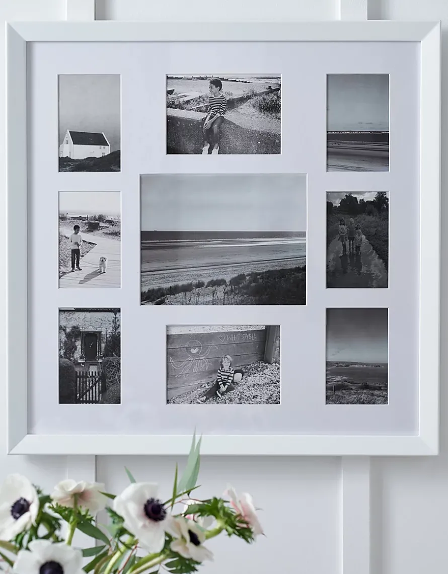 9 Aperture Wood Photo Frame
