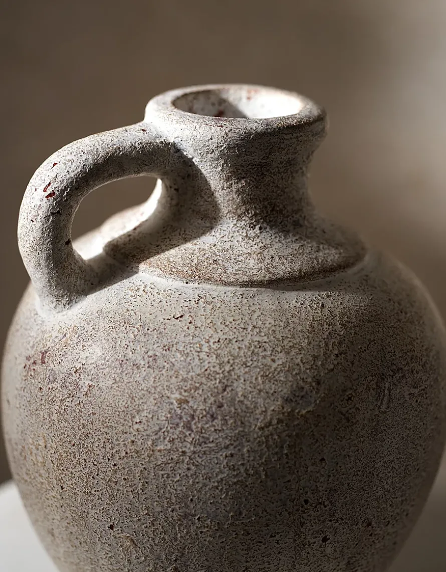 Arley Whitewashed Terracotta Jug