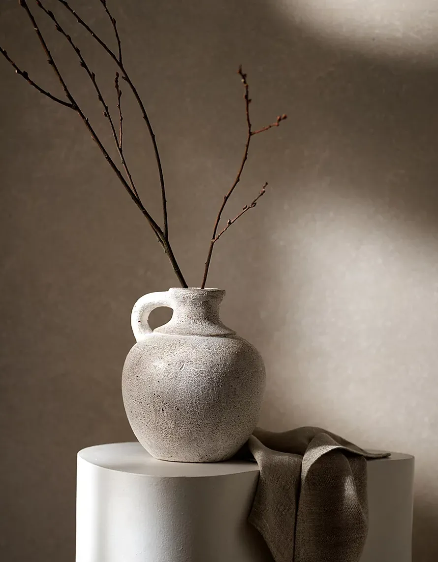 Arley Whitewashed Terracotta Jug