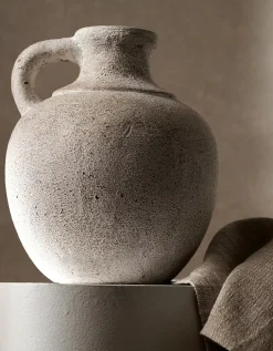 Arley Whitewashed Terracotta Jug