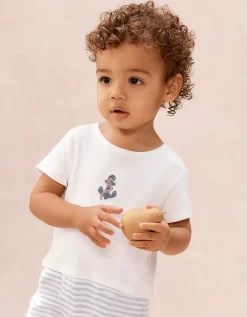 Baby Organic Cotton Anchor Romper (0–2yrs)