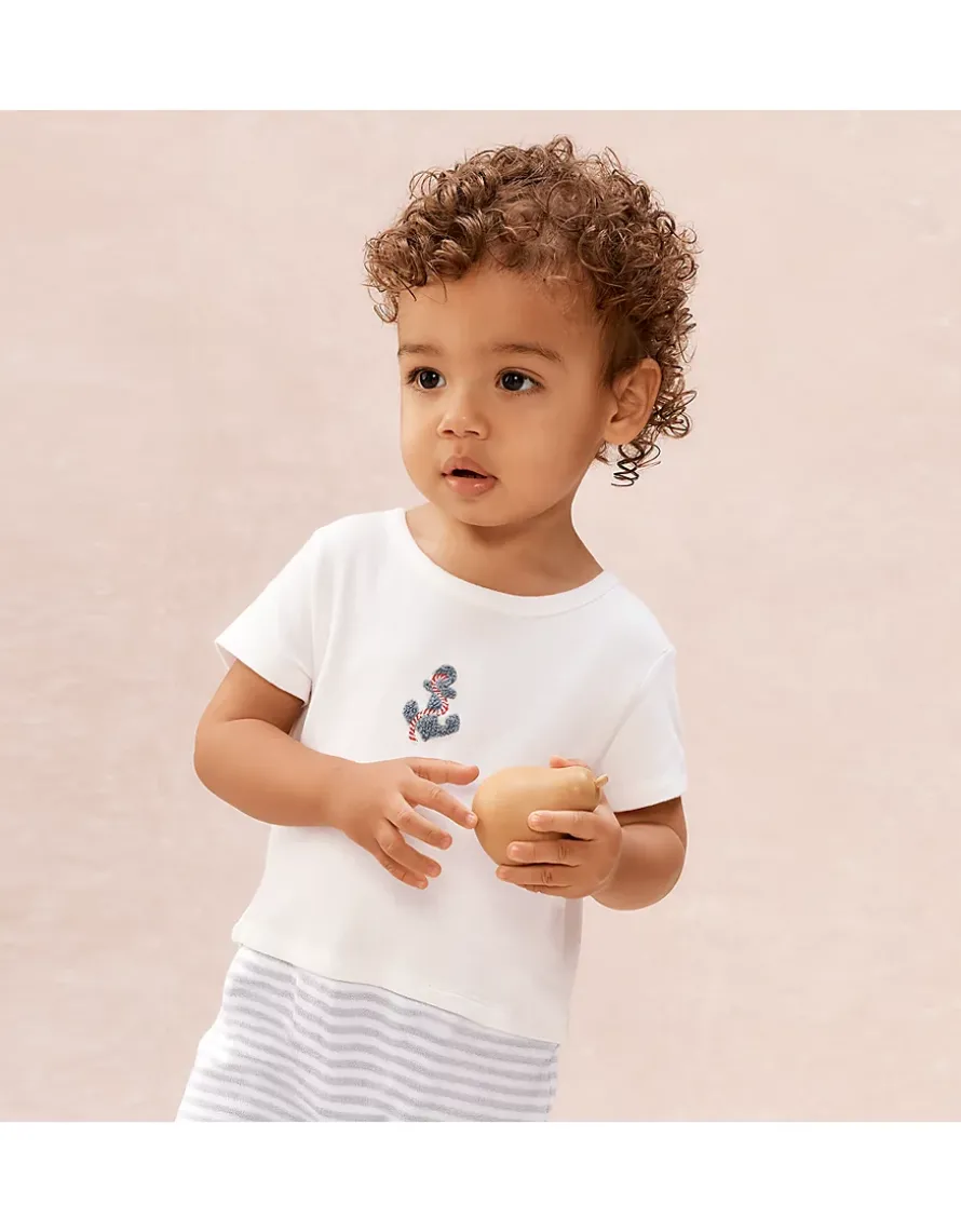 Baby Organic Cotton Anchor Romper (0–2yrs)