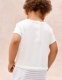 Baby Organic Cotton Anchor Romper (0–2yrs)