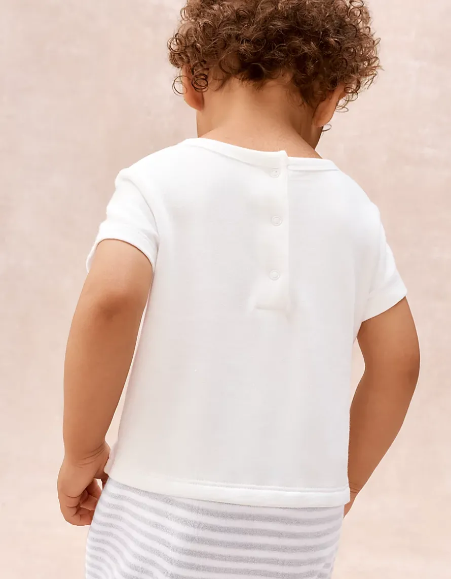 Baby Organic Cotton Anchor Romper (0–2yrs)