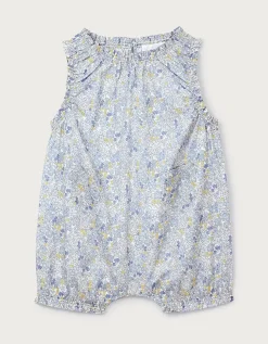 Baby Organic Cotton Petunia Floral Romper (0–2yrs)