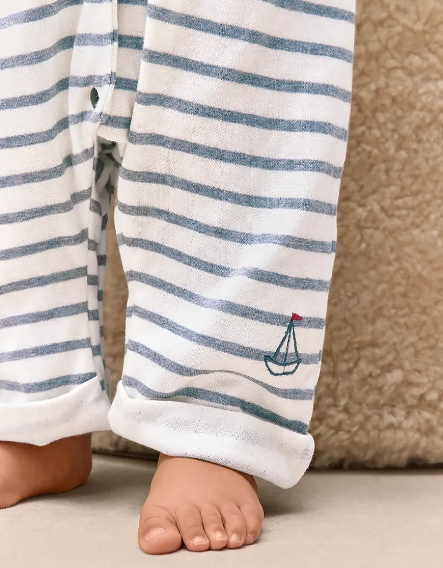 Baby Organic Cotton Sail Away Romper (0–24mths)