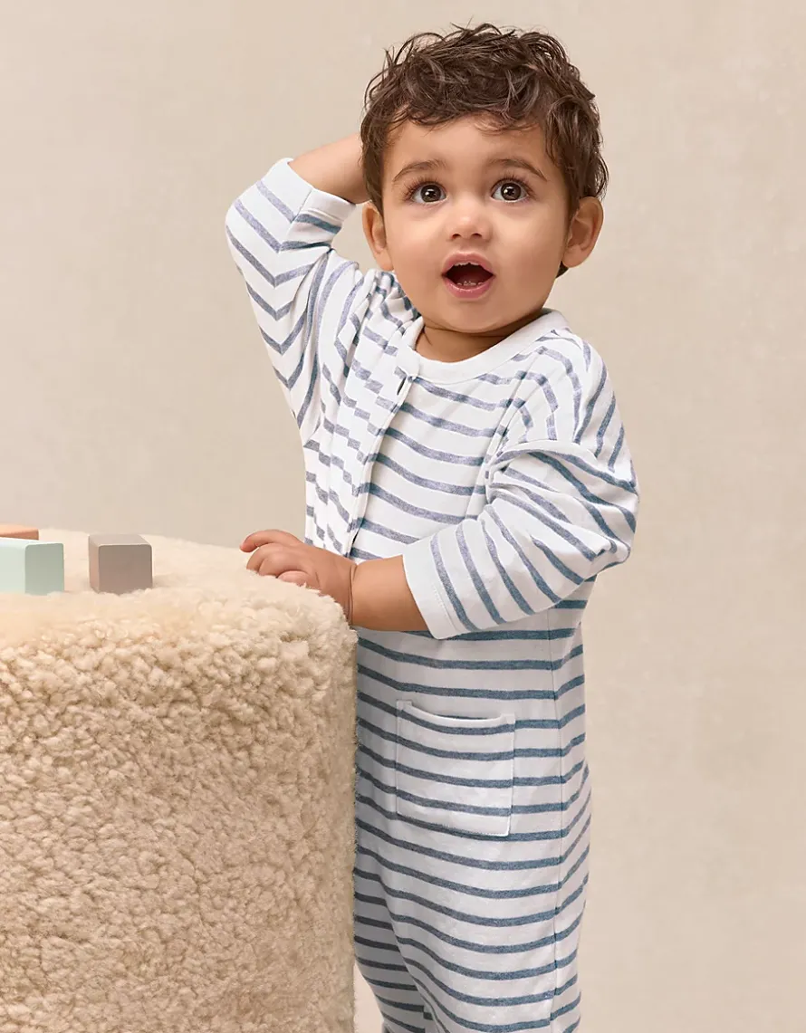 Baby Organic Cotton Sail Away Romper (0–24mths)
