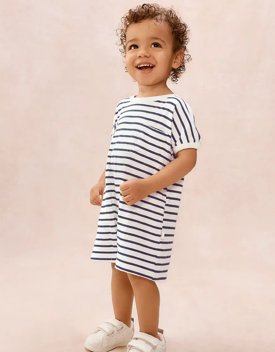 Baby Organic Cotton Stripe Romper (0–2yrs)