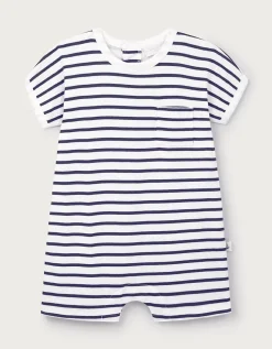 Baby Organic Cotton Stripe Romper (0–2yrs)