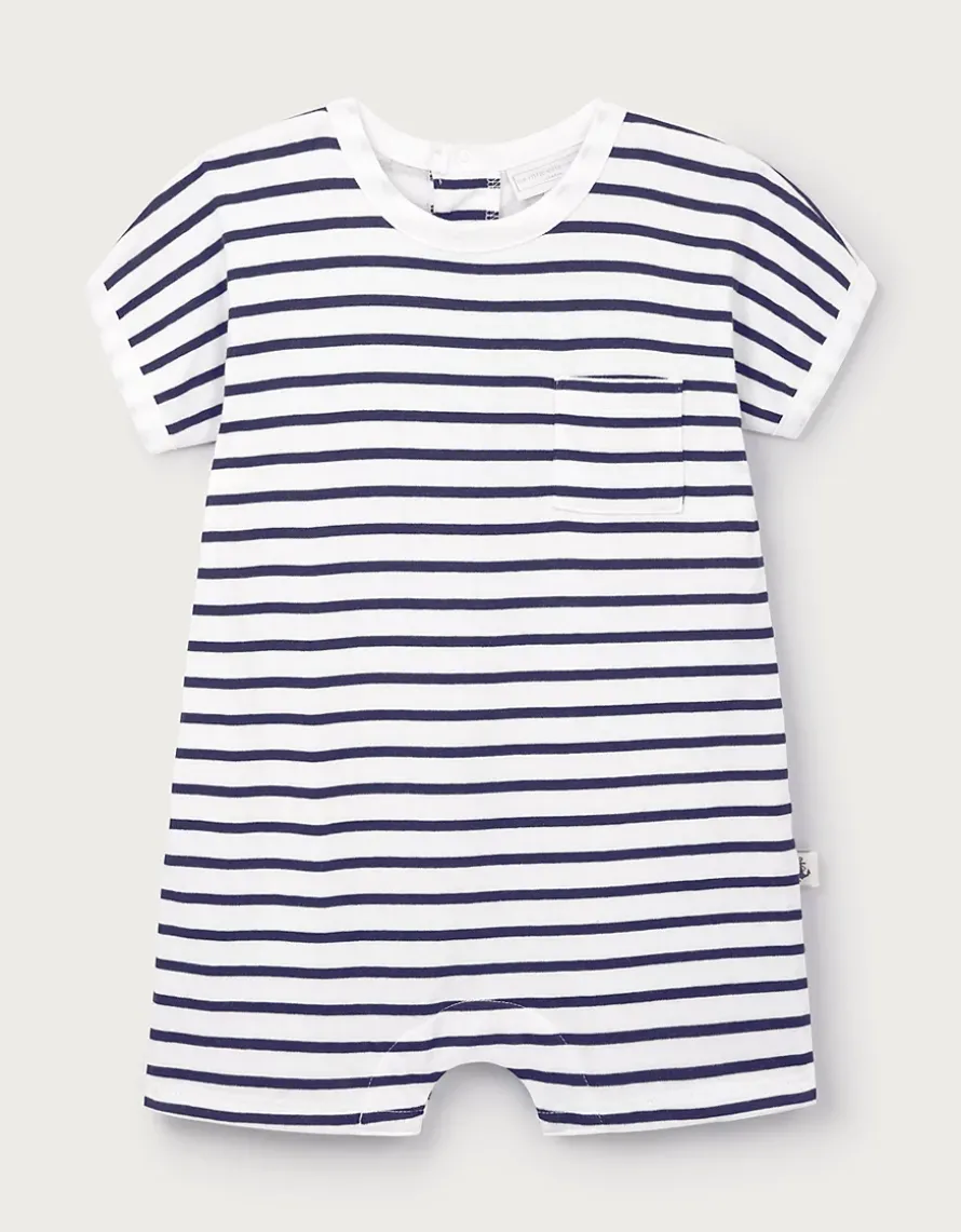 Baby Organic Cotton Stripe Romper (0–2yrs)