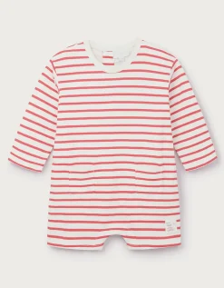Baby Organic Cotton Sun Sand Little Surfer Romper (0–2yrs)
