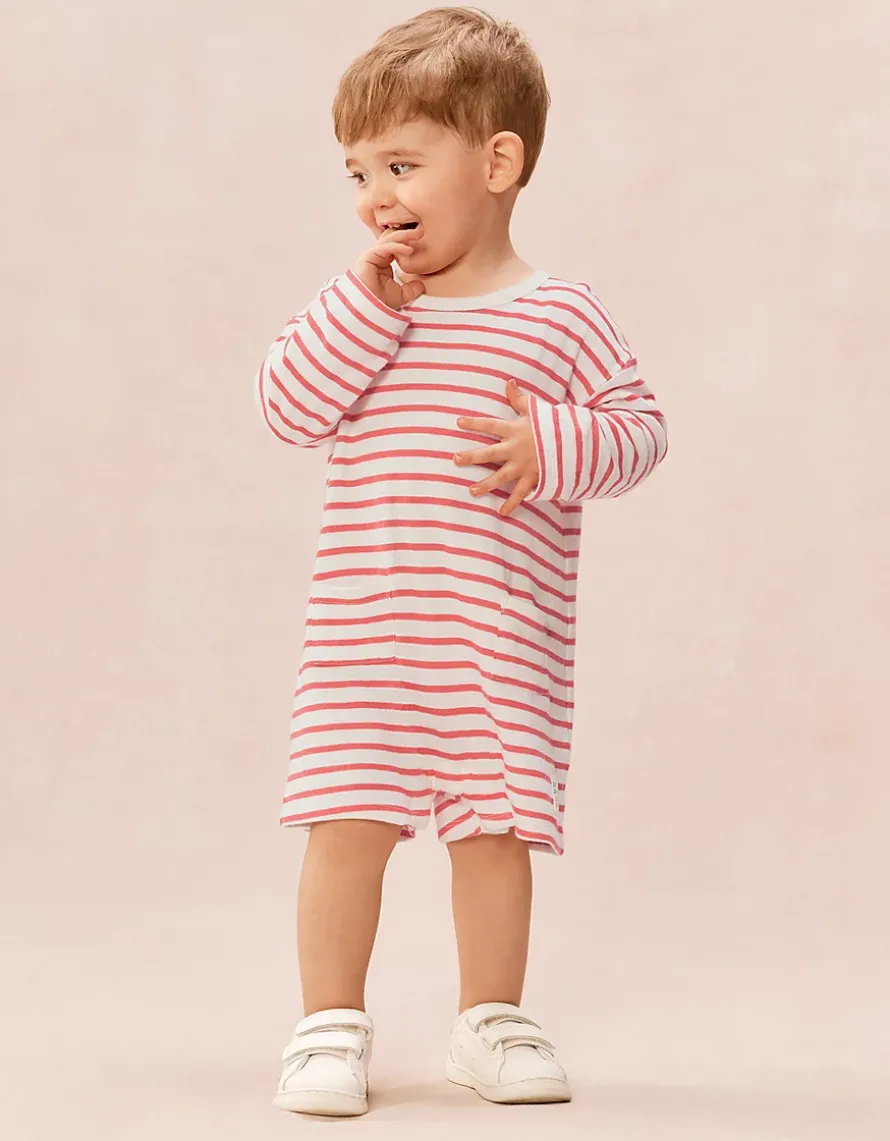 Baby Organic Cotton Sun Sand Little Surfer Romper (0–2yrs)
