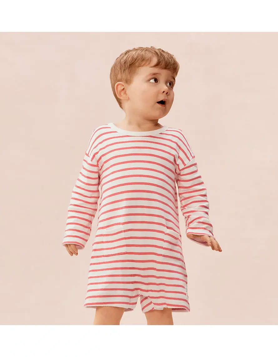 Baby Organic Cotton Sun Sand Little Surfer Romper (0–2yrs)