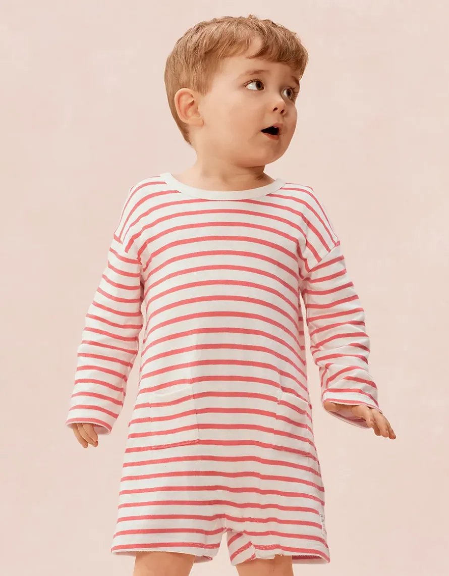 Baby Organic Cotton Sun Sand Little Surfer Romper (0–2yrs)