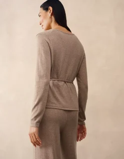 Ballerina Wrap Cardigan with Cashmere