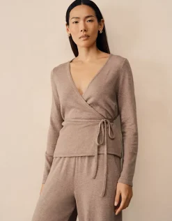 Ballerina Wrap Cardigan with Cashmere