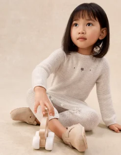 Bear Romper — with Cashmere (0–24mths)
