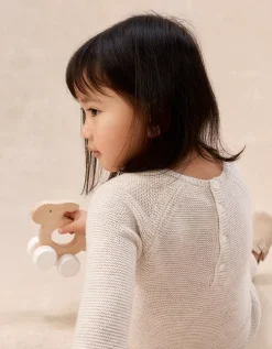 Bear Romper — with Cashmere (0–24mths)