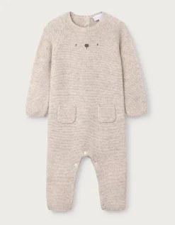 Bear Romper — with Cashmere (0–24mths)