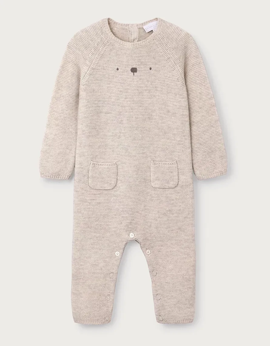 Bear Romper — with Cashmere (0–24mths)