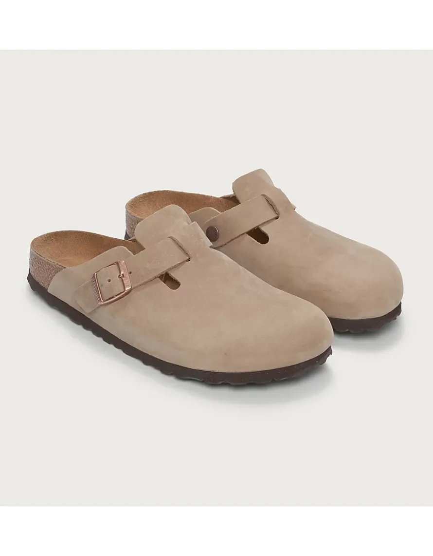 Birkenstock Oiled Leather Boston Mules
