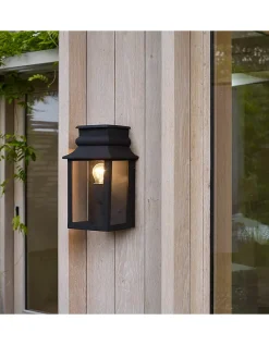 Black Langham Outdoor Wall Lantern