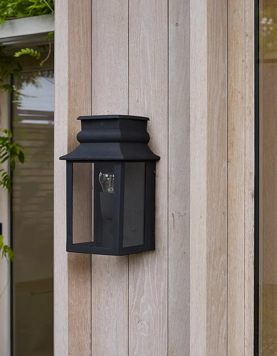 Black Langham Outdoor Wall Lantern