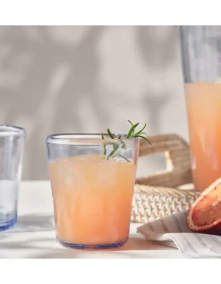 Blue Picnic Stackable Tumbler Glass