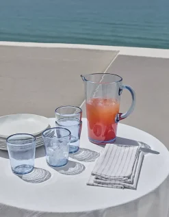 Blue Picnic Stackable Tumbler Glass