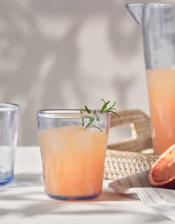 Blue Picnic Stackable Tumbler Glass