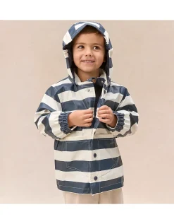 Bold Stripe Raincoat (1–4yrs)