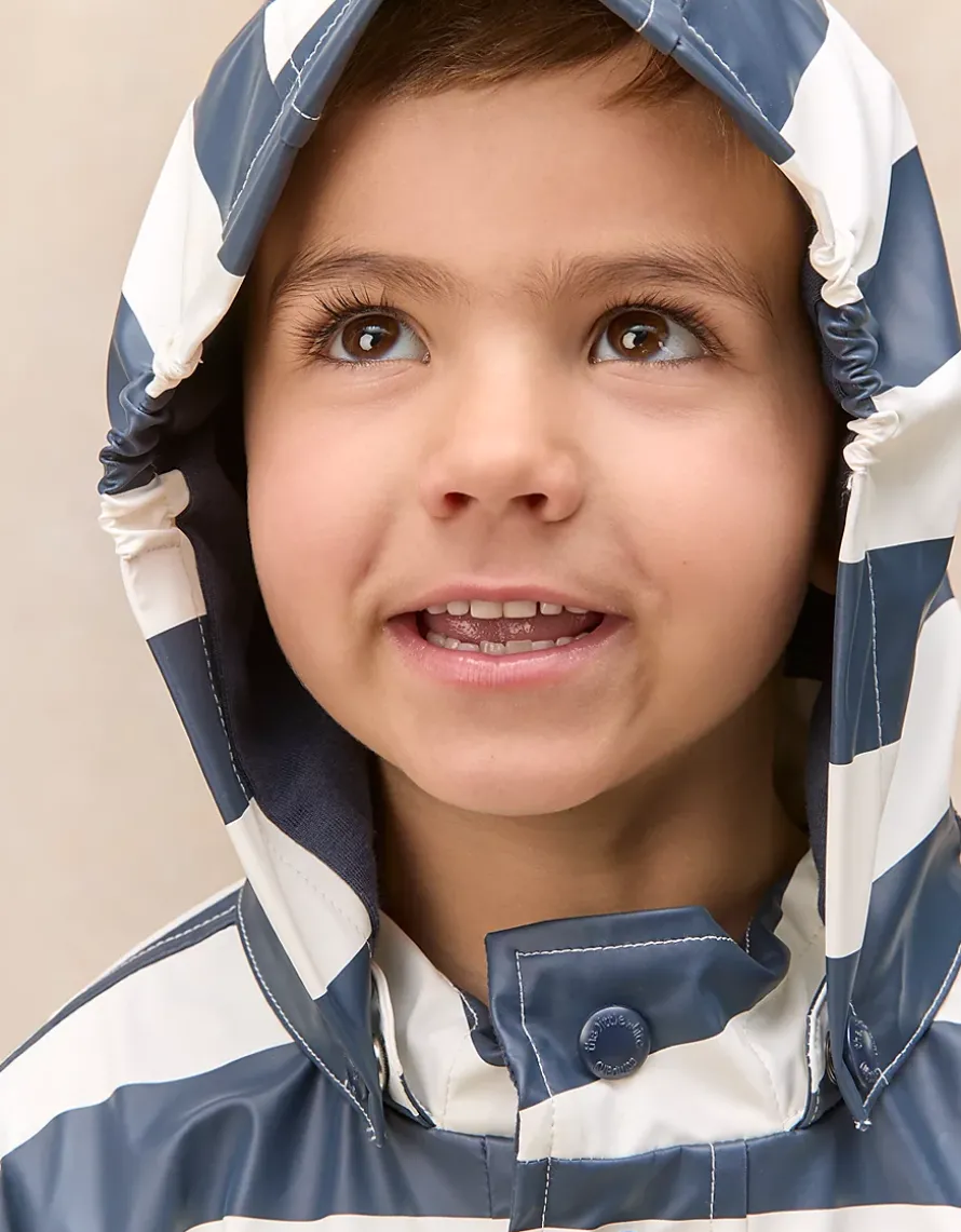 Bold Stripe Raincoat (1–4yrs)