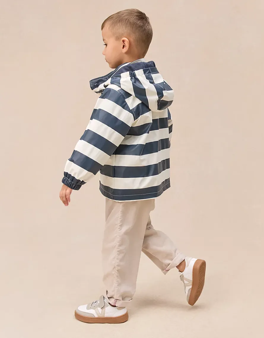 Bold Stripe Raincoat (1–4yrs)