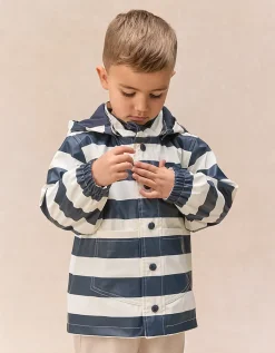 Bold Stripe Raincoat (1–4yrs)
