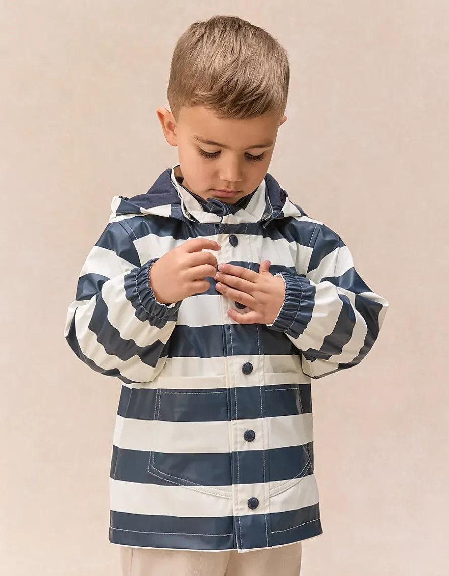Bold Stripe Raincoat (1–4yrs)