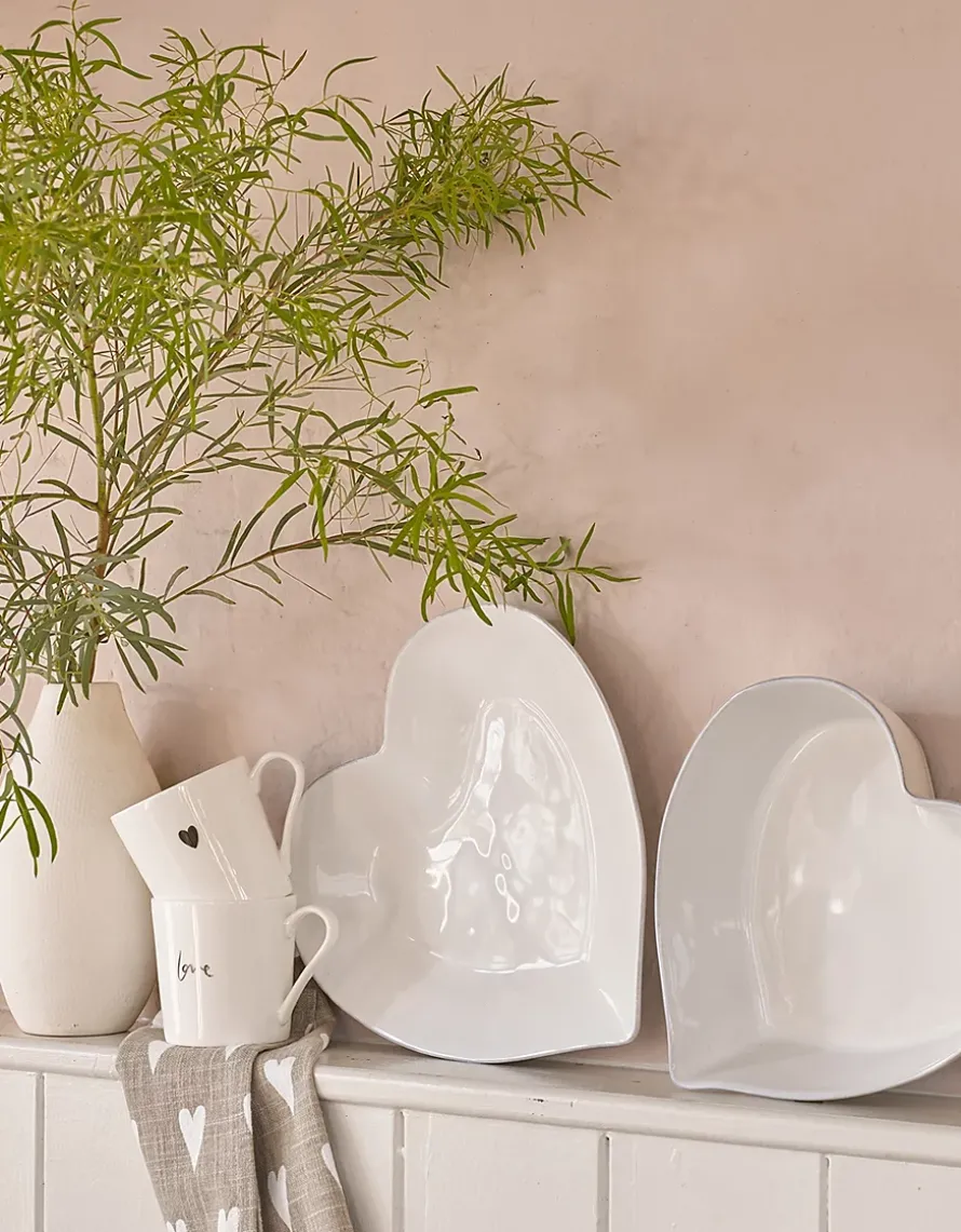 Bone China Heart Mug