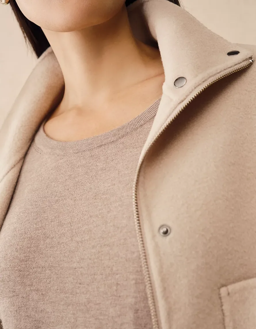 Boxy Relaxed Knitted Jumper with Cashmere