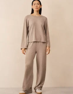 Boxy Relaxed Knitted Jumper with Cashmere