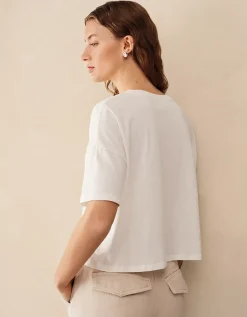 Boxy V-Neck Tee