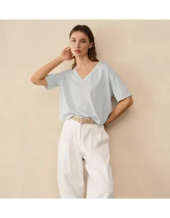 Boxy V-Neck Tee