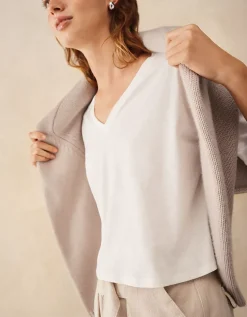 Boxy V-Neck Tee