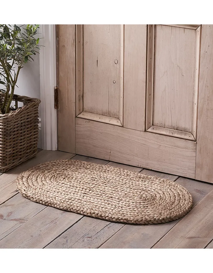 Braided Jute Oval Doormat